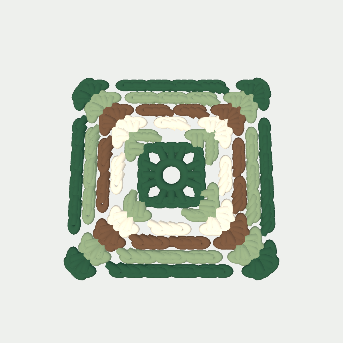 Crochet preview of Forest Floor Square