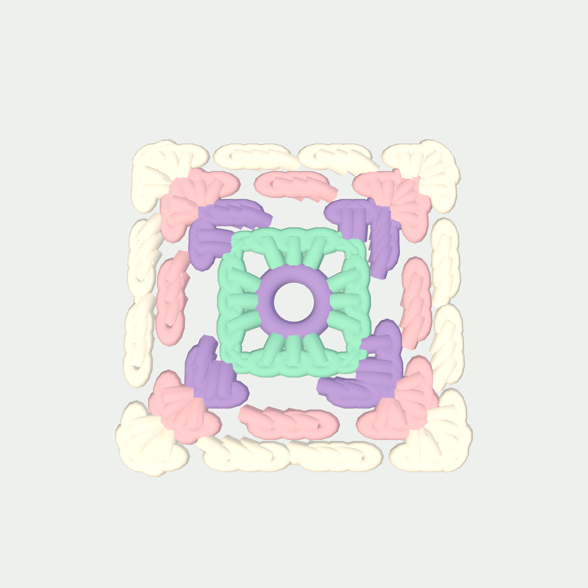 Crochet preview of Lavender Meadow Square