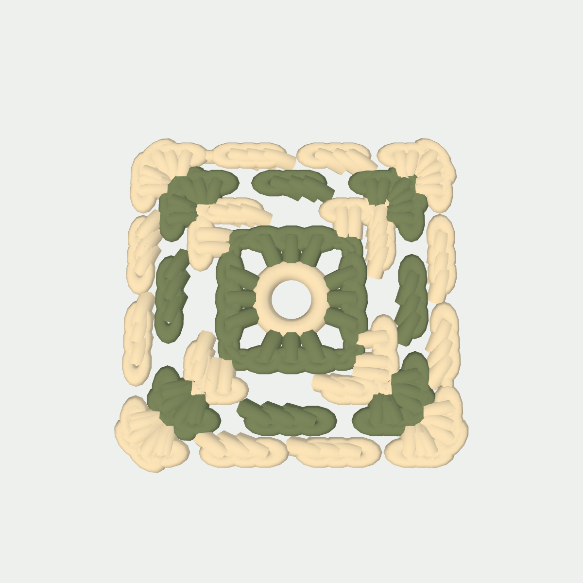 Crochet preview of Earth Courtyard Classic