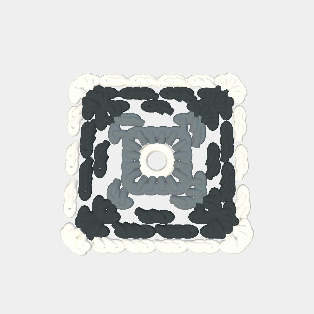 Crochet preview of Monochrome Woven Horizon Classic