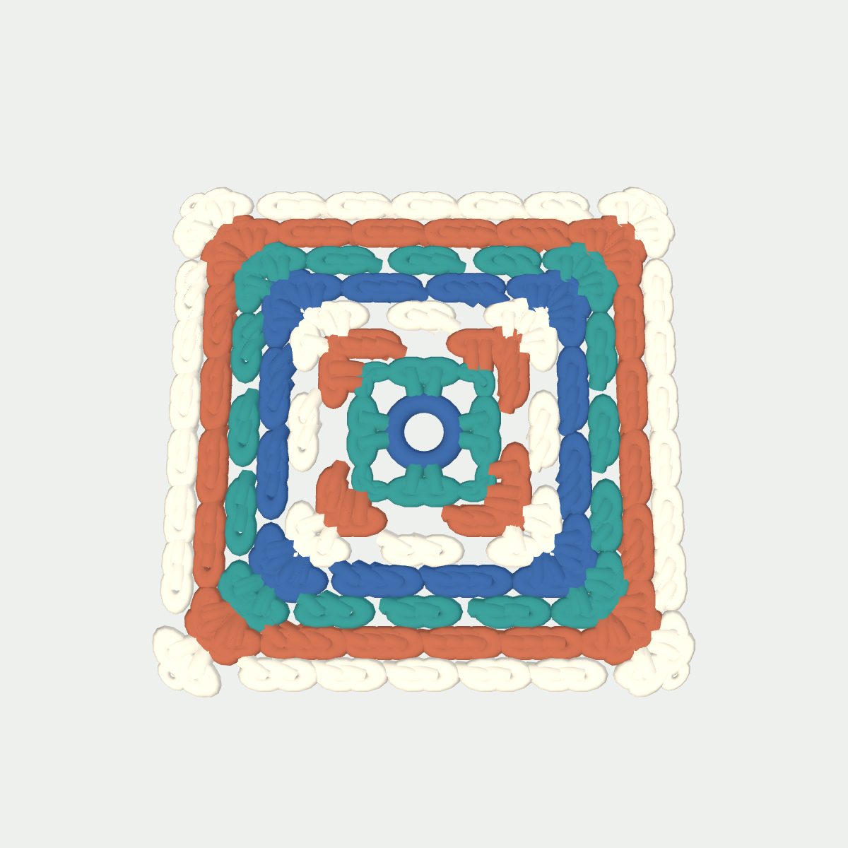 Crochet preview of Mediterranean Evening Dawn Square