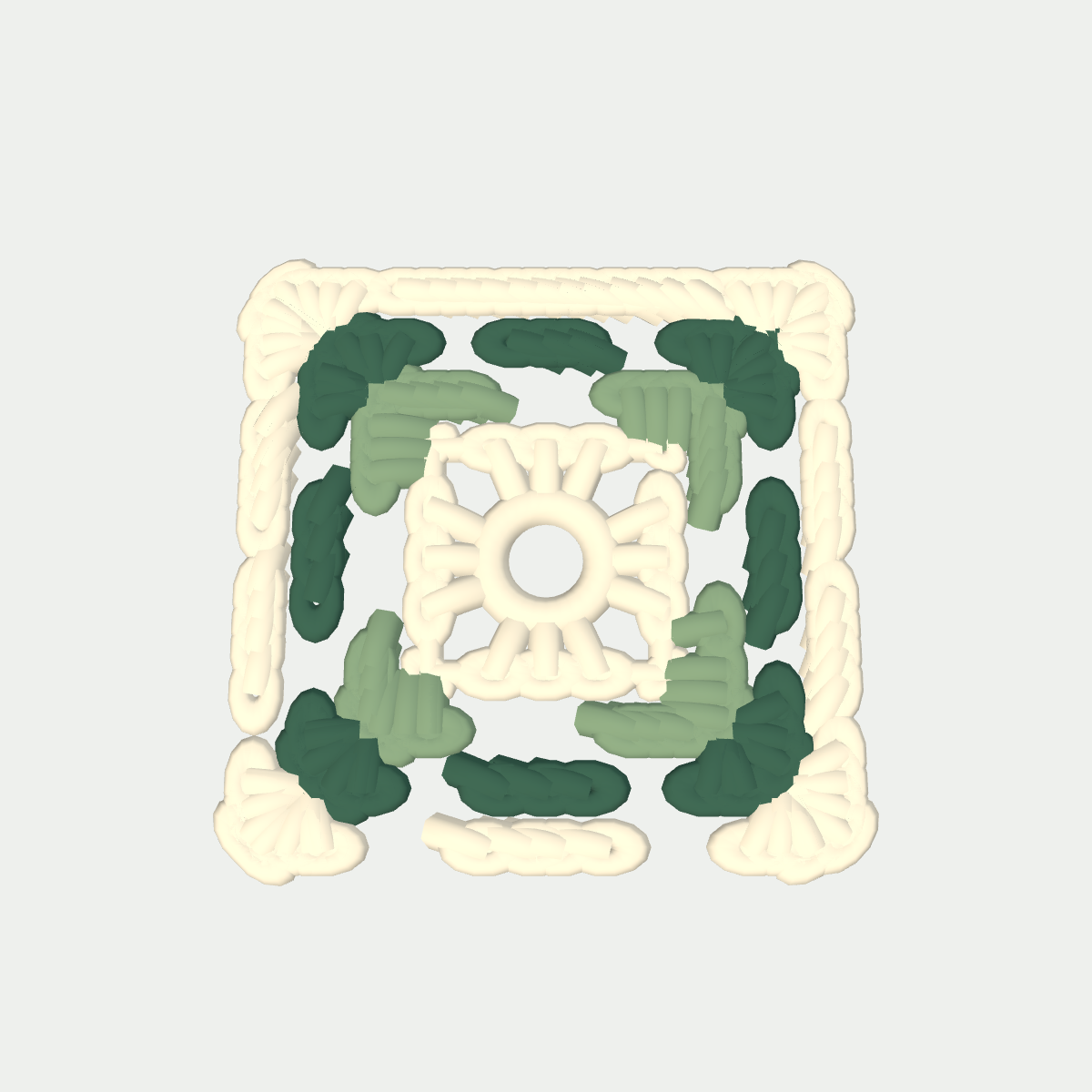 Crochet preview of Botanical Morning Juniper Pattern