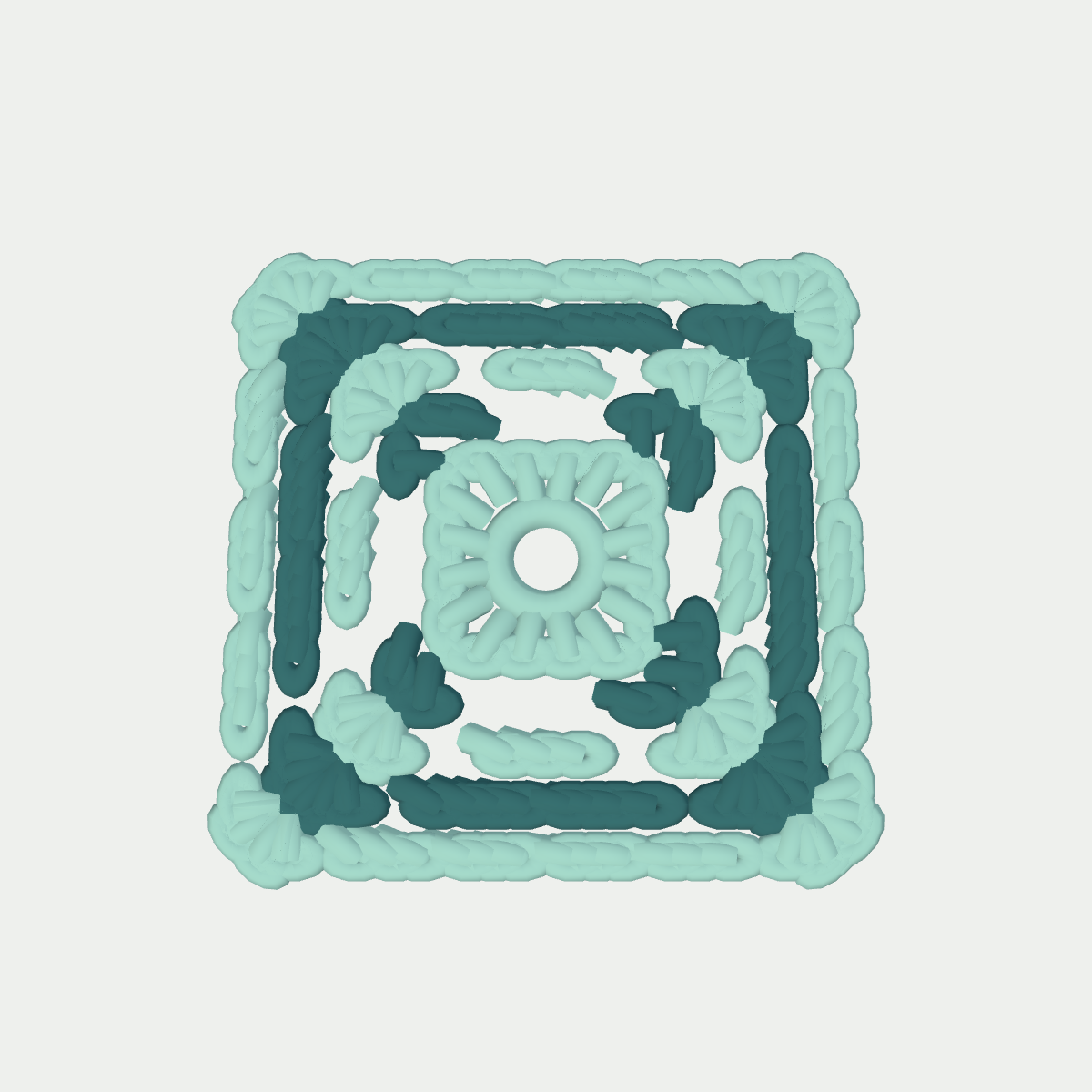 Crochet preview of Coastal Morning Horizon Pattern