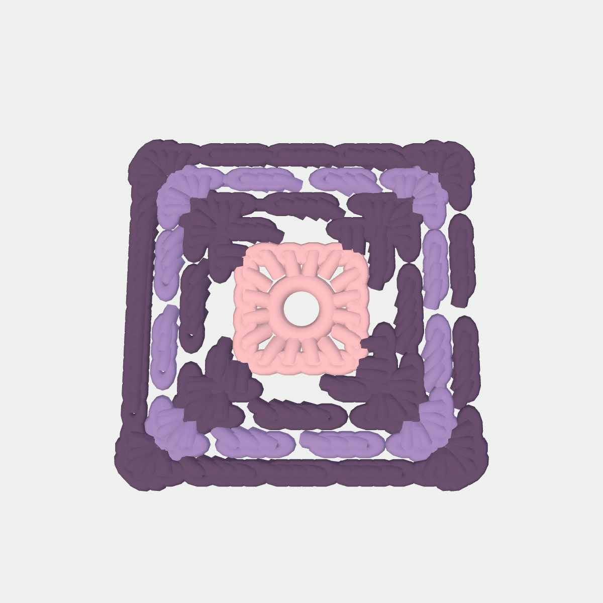 Crochet preview of Pastel Garden Quiet Lantern Square